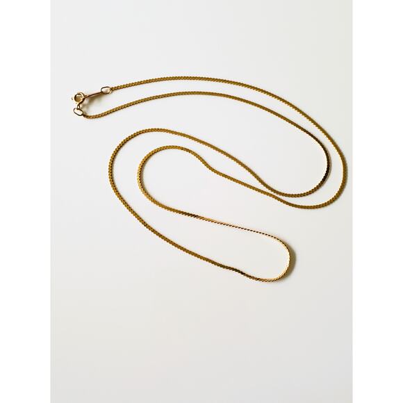 14K Italian Gold S-Link Chain Necklace - Picture 1 of 8